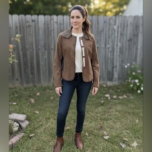 Free people Brown Quilted Women's Jacket size S